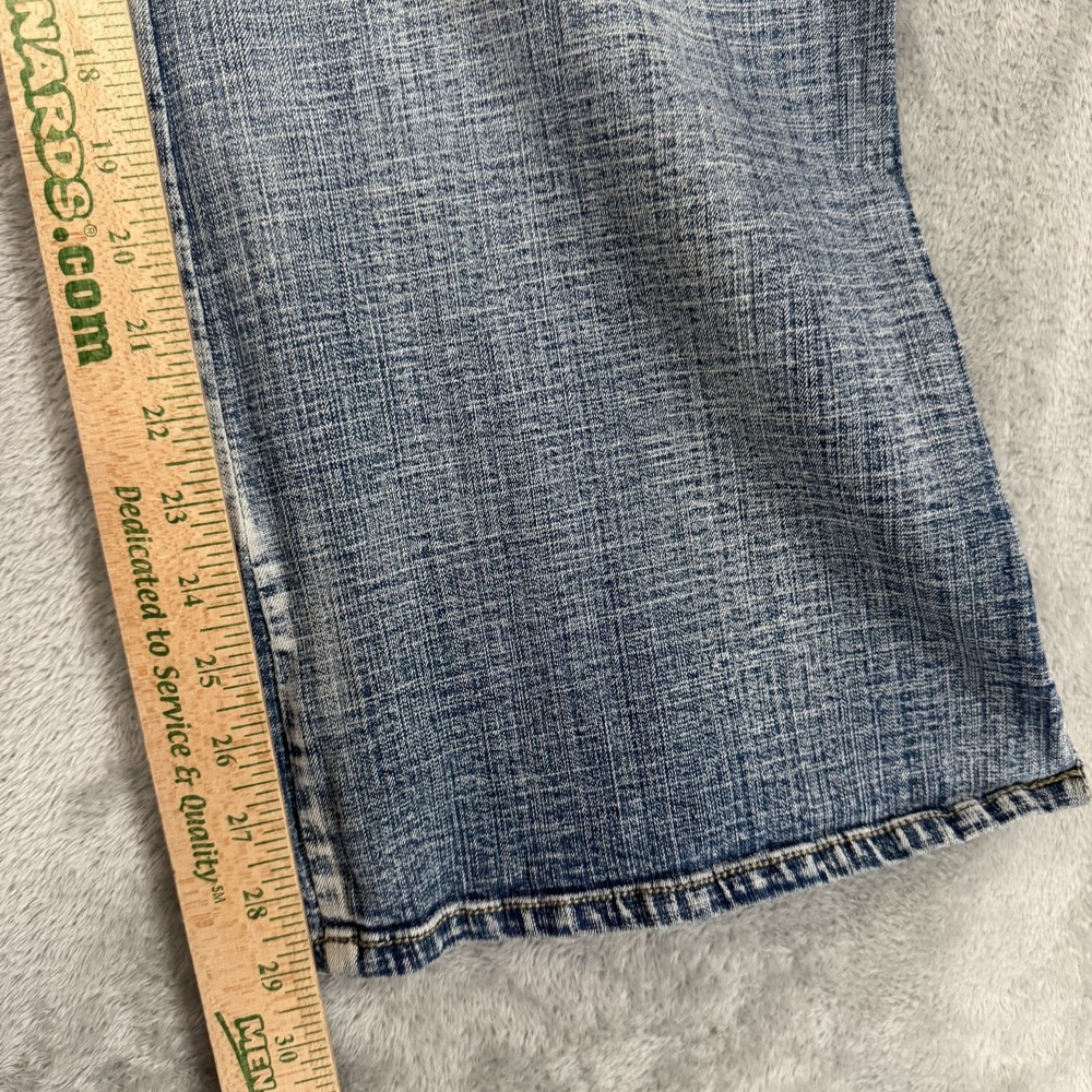 Hydraulic Jeans Womens 24 Short Y2K Wide Bootcut Stretch Flex Comfort Blue - Picture 16 of 16